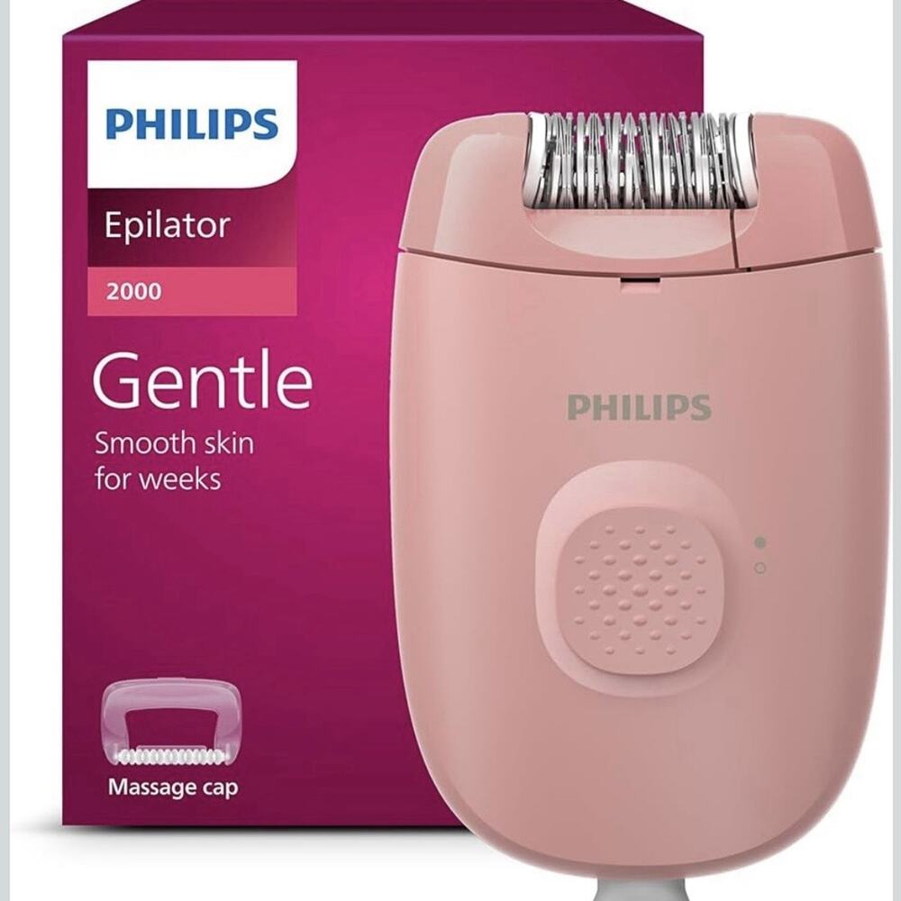 Philips Epilator Series 2000, Corded Epilator for Legs and Body, Hair Removal...